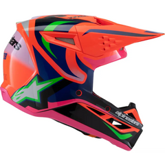 Sm3 Youth Deegan Helmet Orng Flo/Prpl/Pnk Fluo Yl