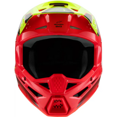 Sm3 Youth Fray Helmet Rd/Ylw Fluo/Blk Ys