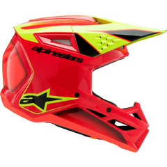Sm3 Youth Fray Helmet Rd/Ylw Fluo/Blk Ys