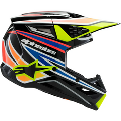 Sm3 Youth Wurx Helmet Blk/Ylw Fluo/Blue/Red Yl