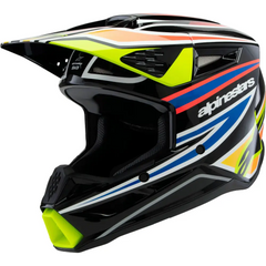 Sm3 Youth Wurx Helmet Blk/Ylw Fluo/Blue/Red Yl