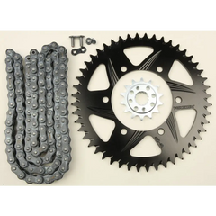 Sprocket/Chain Kit Stl/Alu 14/48t Blk Sx3 520 108l Blk