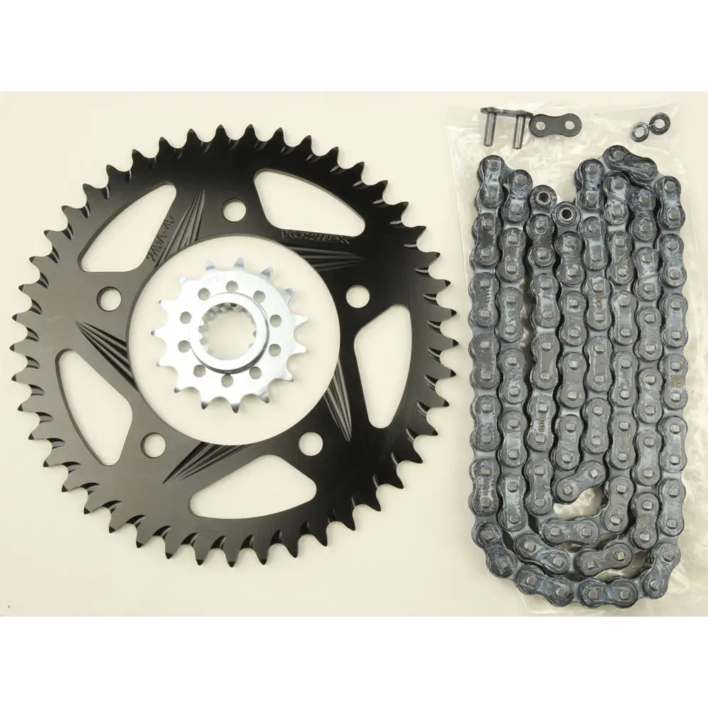 Sprocket/Chain Kit Stl/Alu 15/45t Blk Rx3 520 108l Blk