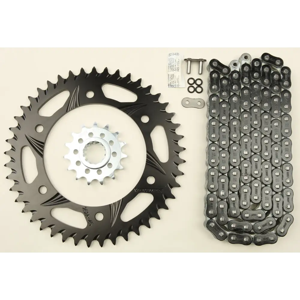 Sprocket/Chain Kit Stl/Alu 15/45t Blk Rx3 520 108l Blk