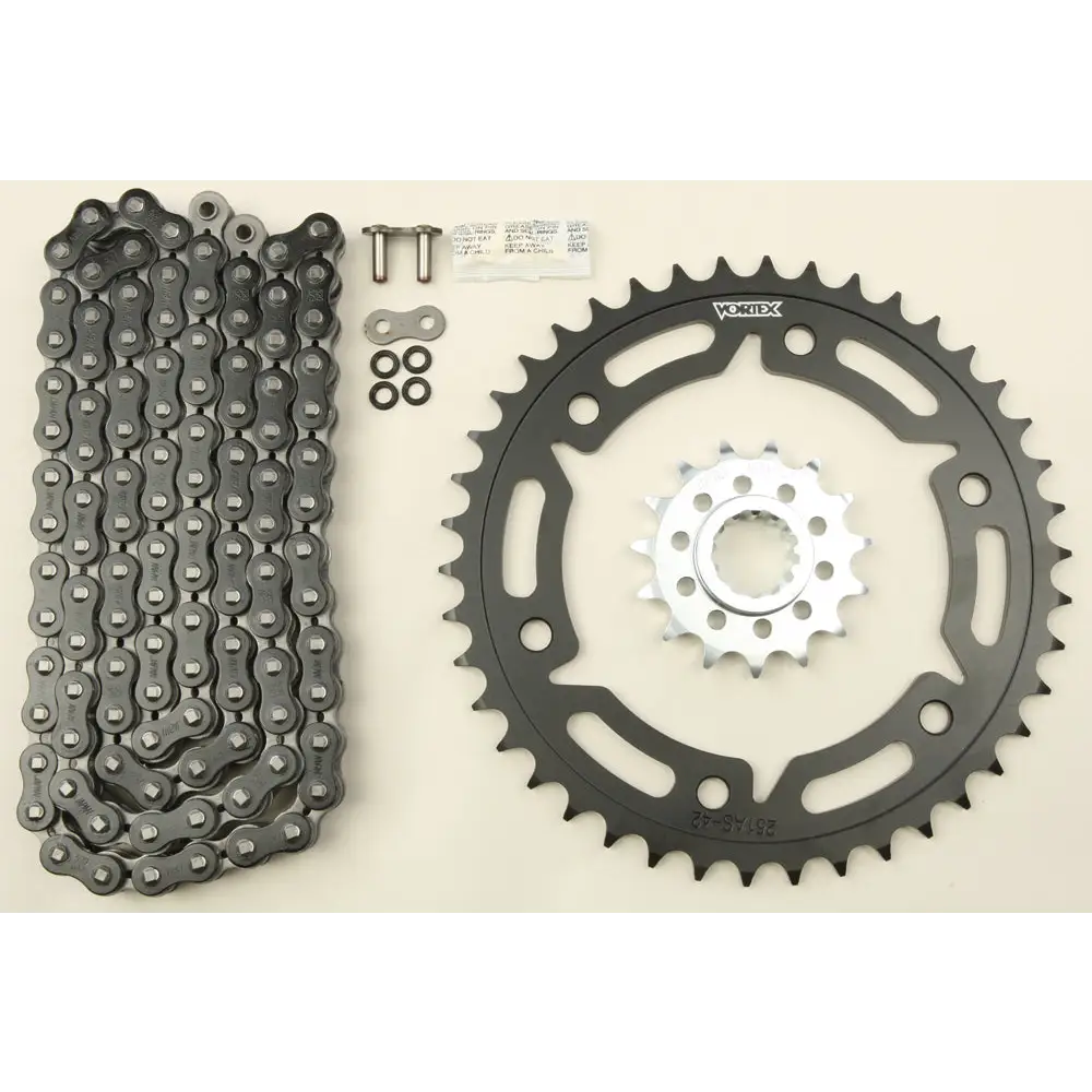 Sprocket/Chain Kit Stl/Alu 15/45t Blk Rx3 520 112l Blk