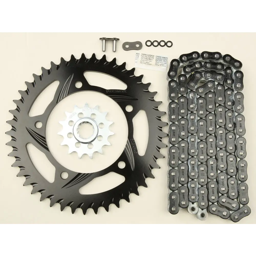 Sprocket/Chain Kit Stl/Alu 15/45t Blk Rx3 520 114l Blk