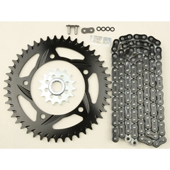 Sprocket/Chain Kit Stl/Alu 15/45t Blk Rx3 520 114l Blk