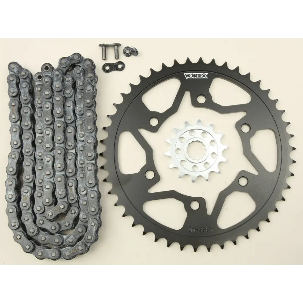 Sprocket/Chain Kit Stl/Stl 14/46t Sil Sx3 520 114l Blk
