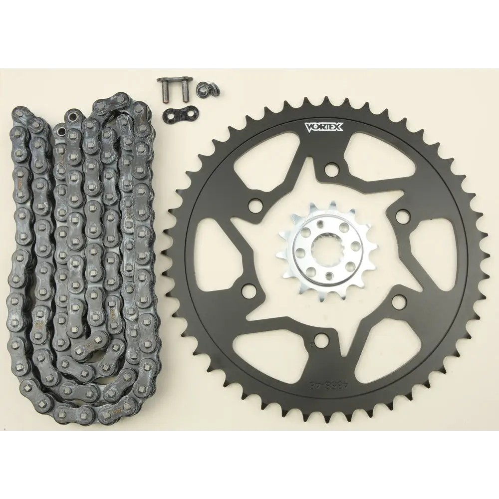 Sprocket/Chain Kit Stl/Stl 14/48t Sil Sx3 520 108l Blk