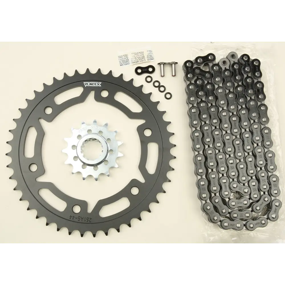 Sprocket/Chain Kit Stl/Stl 15/44t Sil Sx3 520 112l Blk