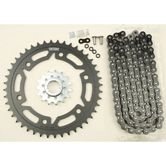 Sprocket/Chain Kit Stl/Stl 15/44t Sil Sx3 520 112l Blk