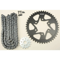 Sprocket/Chain Kit Stl/Stl 15/45t Sil Sx3 520 112l Blk