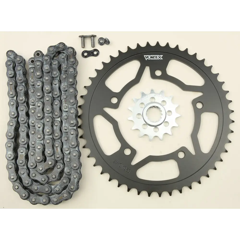 Sprocket/Chain Kit Stl/Stl 15/47t Sil Sx3 520 112l Blk
