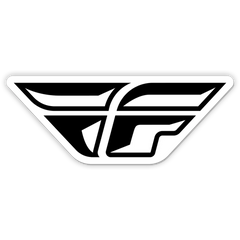 Sticker F Wing 4" 100pk Die Cut Laminated