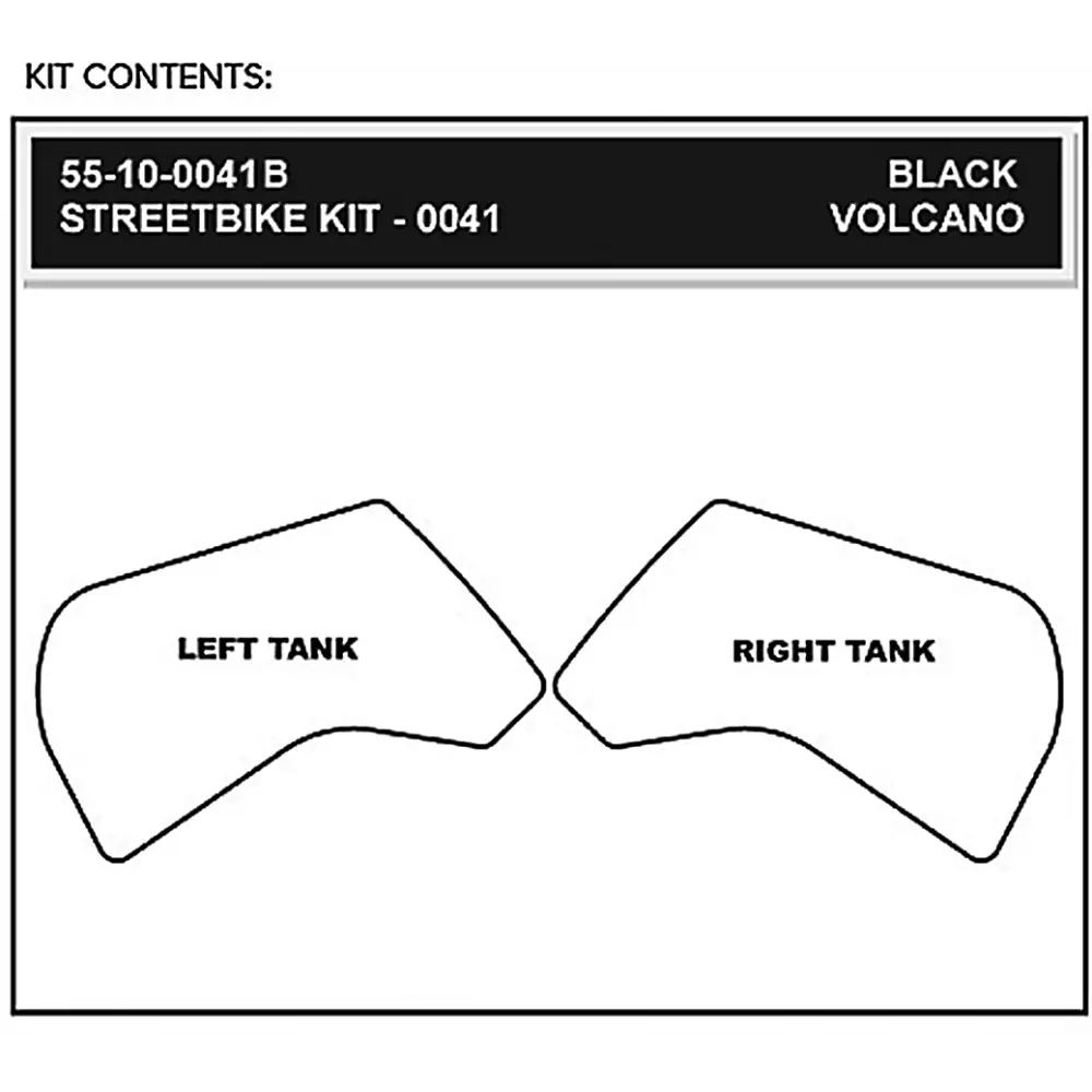 STOMPGRIP Traction Kit - Black - Kawasaki 55-10-0041B