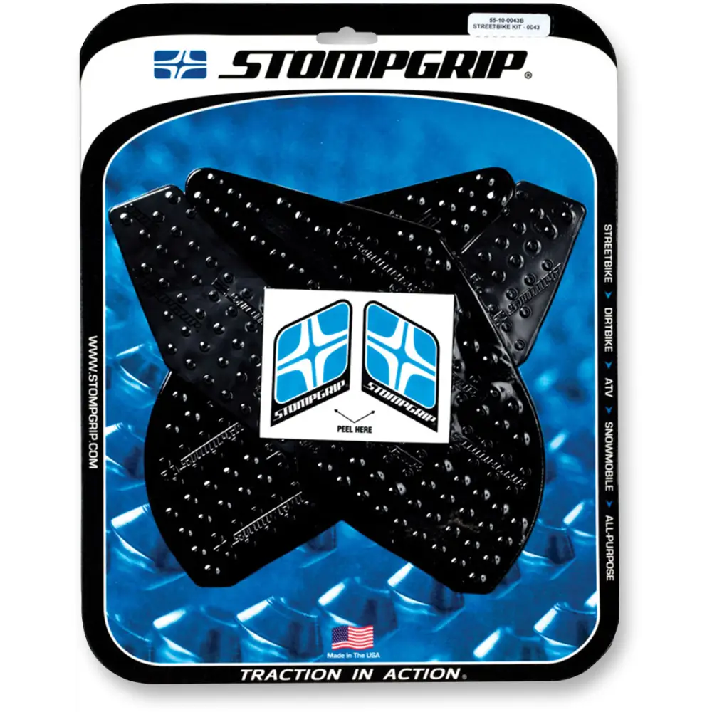 STOMPGRIP Traction Kit - Black - Kawasaki 55-10-0043B
