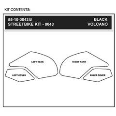 STOMPGRIP Traction Kit - Black - Kawasaki 55-10-0043B