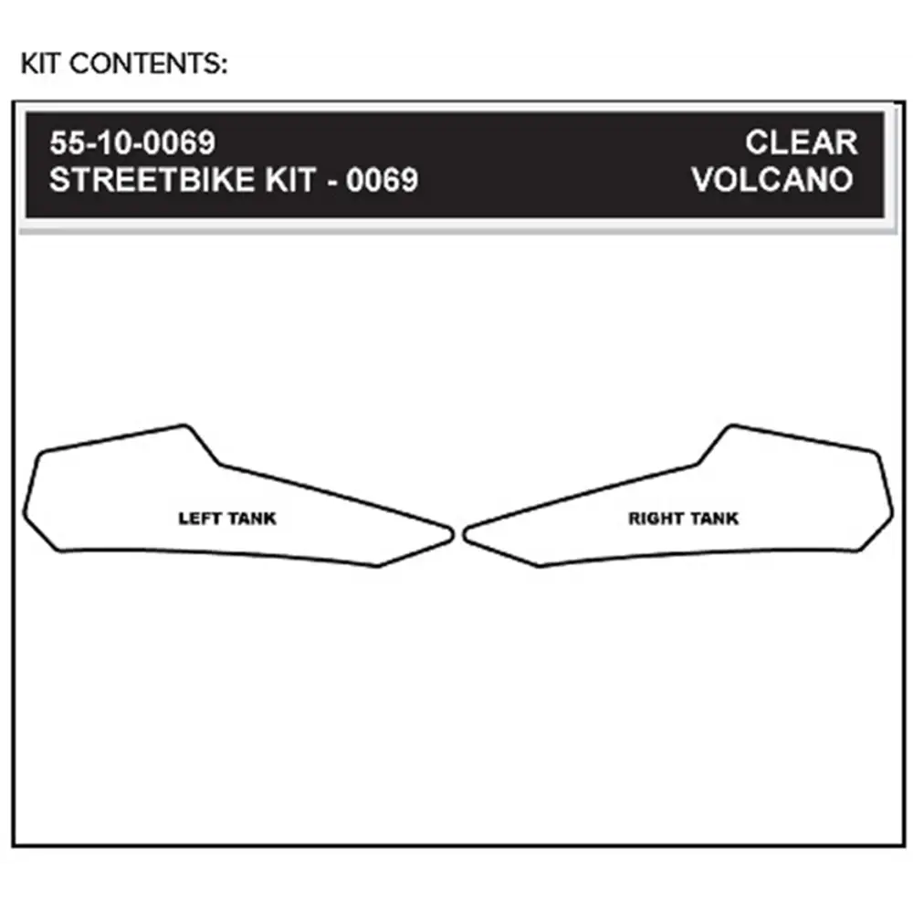 STOMPGRIP Traction Kit - Clear - Ducati 55-10-0069C