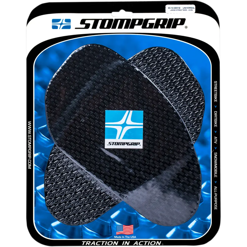 STOMPGRIP Traction Kit - Large Street Bike - Black 50-14-0001B