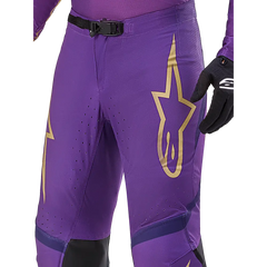 Supertech Le Champ Pants Ultraviolet/Gold/Black Sz 40