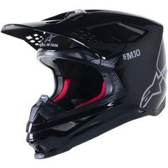 Supertech S M10 Solid Helmet Black Glossy/Carbon Sm