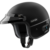 Surge Open Face Helmet W/Mesh Matte Black/Glossy Black Md