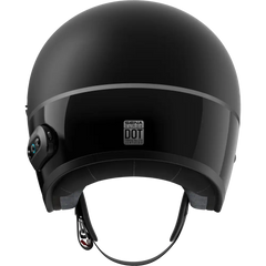 Surge Open Face Helmet W/Mesh Matte Black/Glossy Black Sm