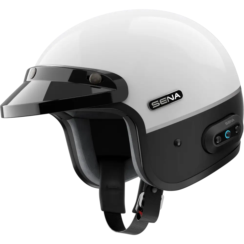 Surge Open Face Helmet W/Mesh Glossy White/Matte Black 2x