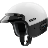 Surge Open Face Helmet W/Mesh Glossy White/Matte Black 2x