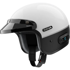 Surge Open Face Helmet W/Mesh Glossy White/Matte Black 2x