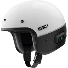 Surge Open Face Helmet W/Mesh Glossy White/Matte Black 2x