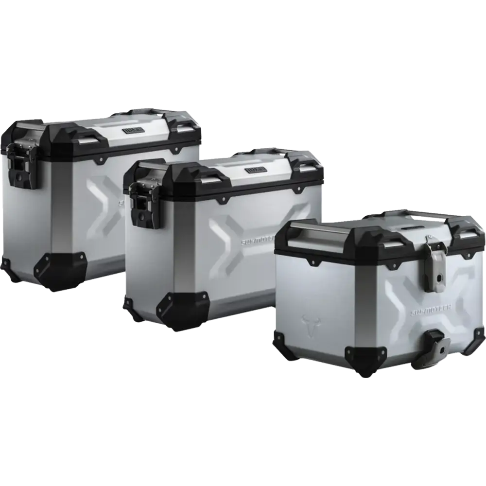 SW-MOTECH Adventure Luggage System - Silver - Honda NC750 '14-'15 ADV.01.129.75000/S