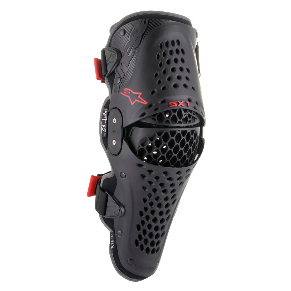 Sx 1 V2 Knee Protector Black/Red Lg/Xl