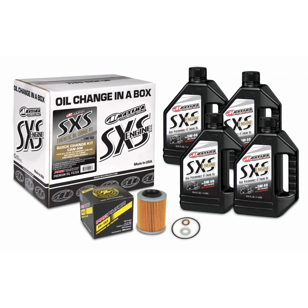 Sxs Can Am Quick Change Kit 5w40 W/ Oil Filter