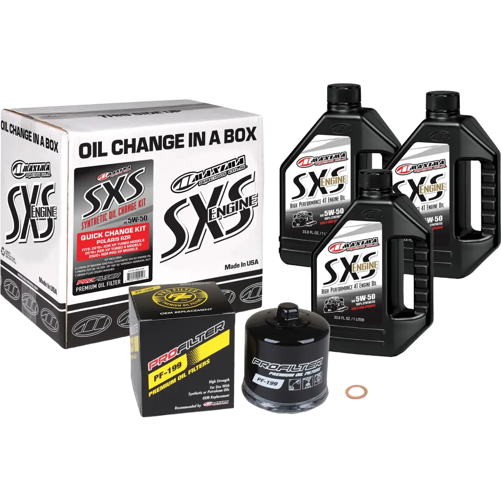 Sxs Quick Change Kit 5w50 With Black Oil Filter