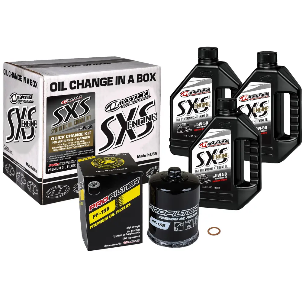 Sxs Quick Change Kit 5w50 With Black Oil Filter