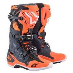 Tech 10 Boots Cool Grey/Orange Fluo Sz 09