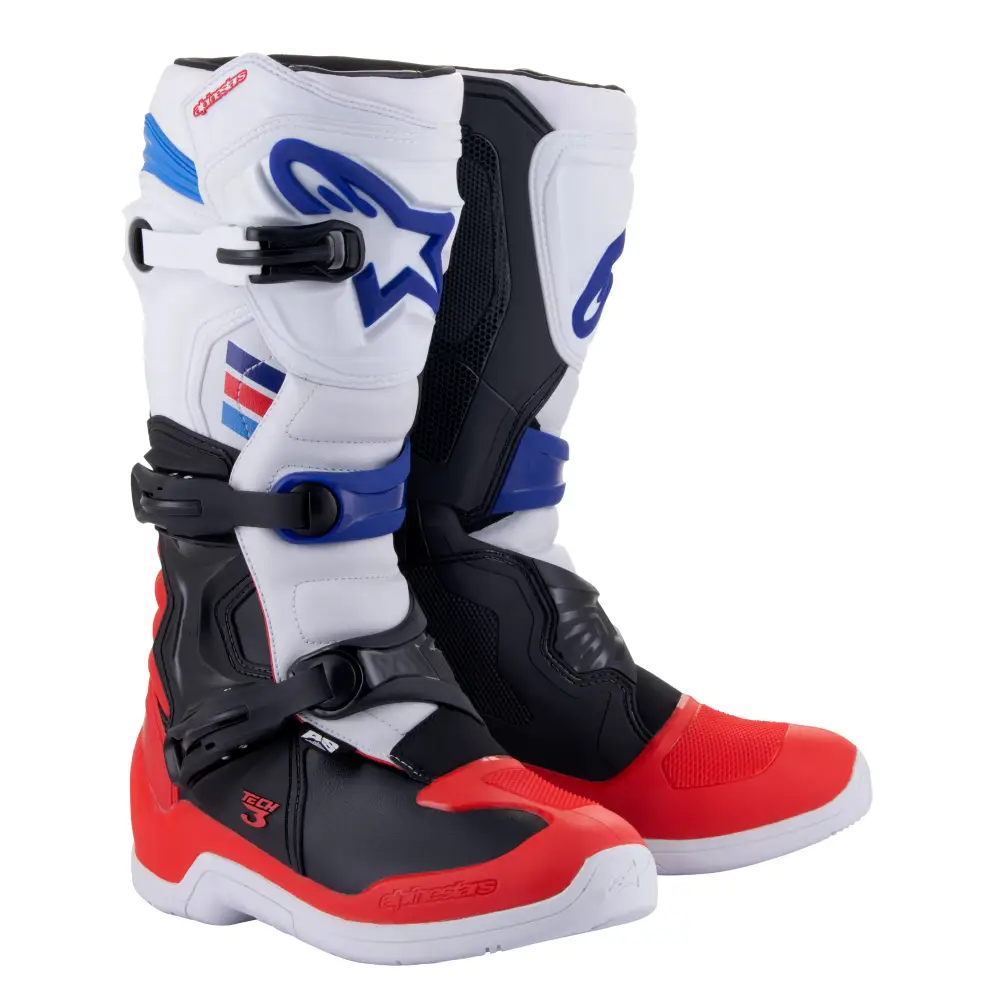 Tech 3 Boots White/Red/Blue Sz 12