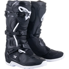 Tech 3 Enduro Wtrprf Boots Black/White Sz 6