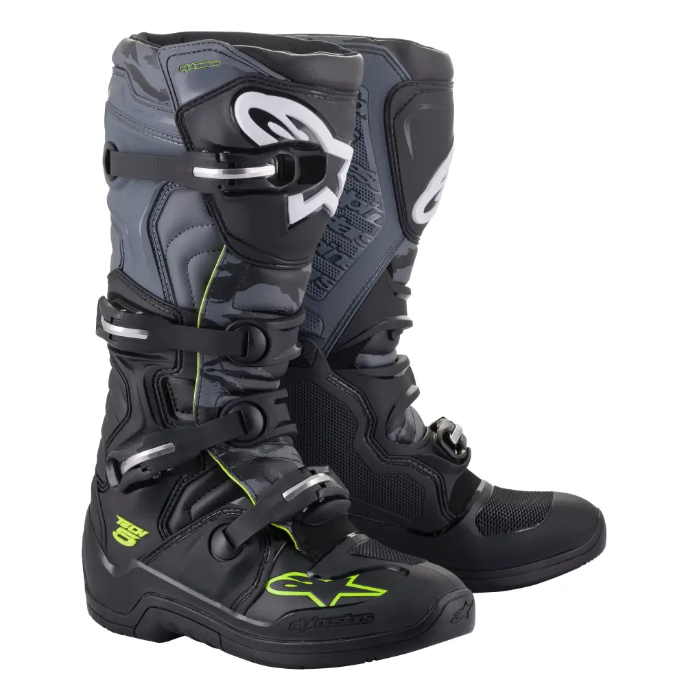 Tech 5 Boots Blk/Cool Grey/Ylw Fluo Sz 06