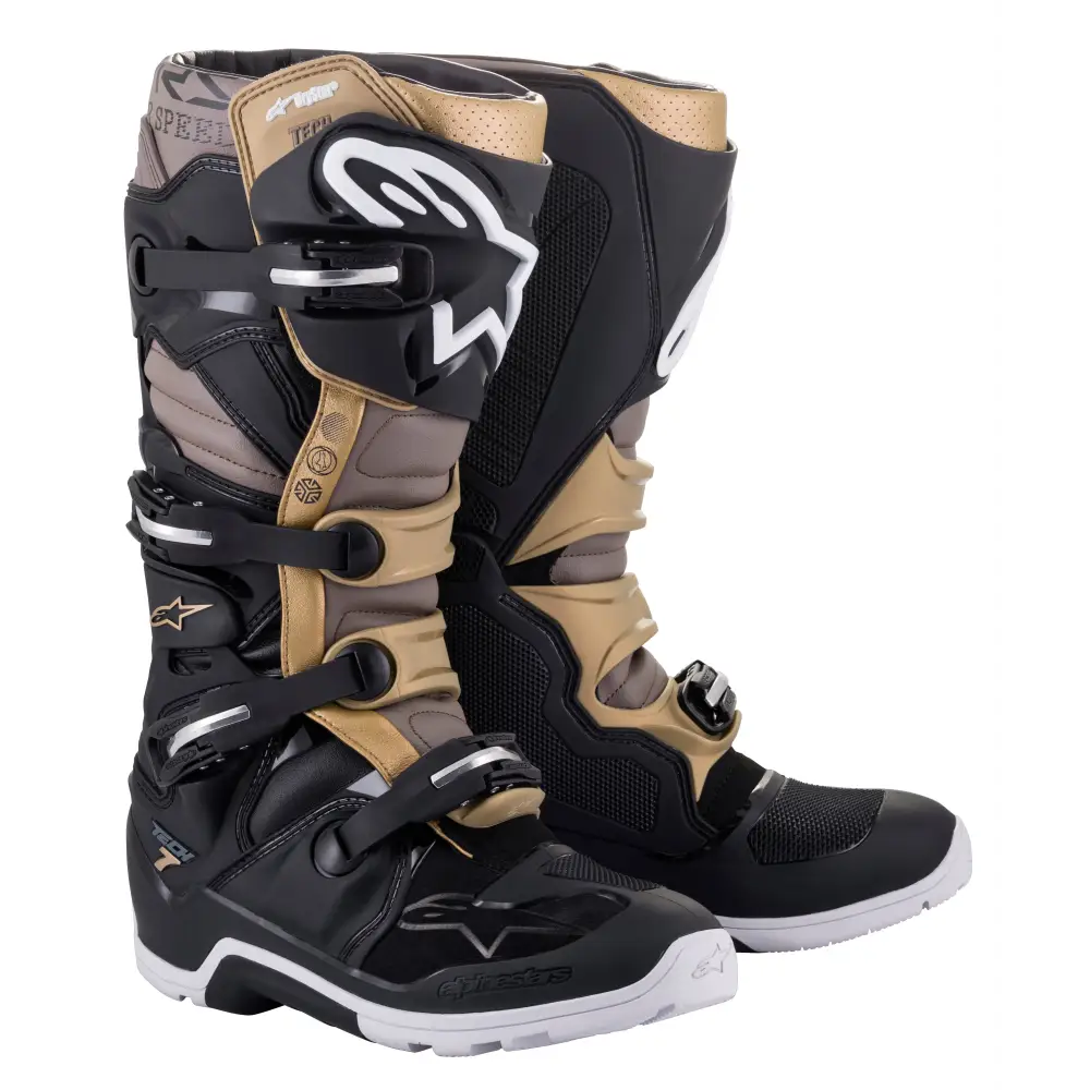 Tech 7 Enduro Ds Boots Black/Grey/Gold Sz 07