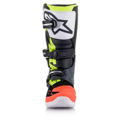 Tech 7s Boots Dark Grey/ Red Fluo/Yellow Fluo Sz 06