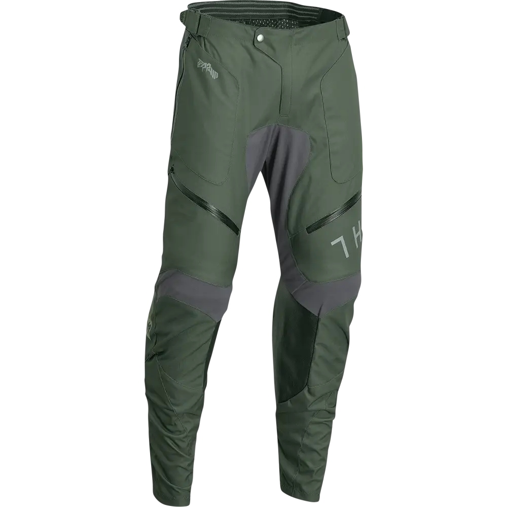 THOR Terrain In-the-Boot Pants - Army Green/Charcoal - 32 2901-10431