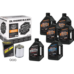 V Twin Oil Change Kit Mineral Evo Chrome Filer
