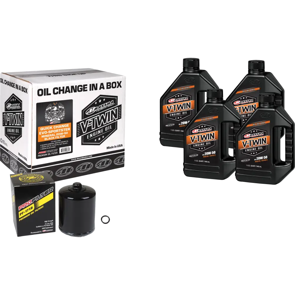 V Twin Quick Change Kit Evo Mineral Black Filer