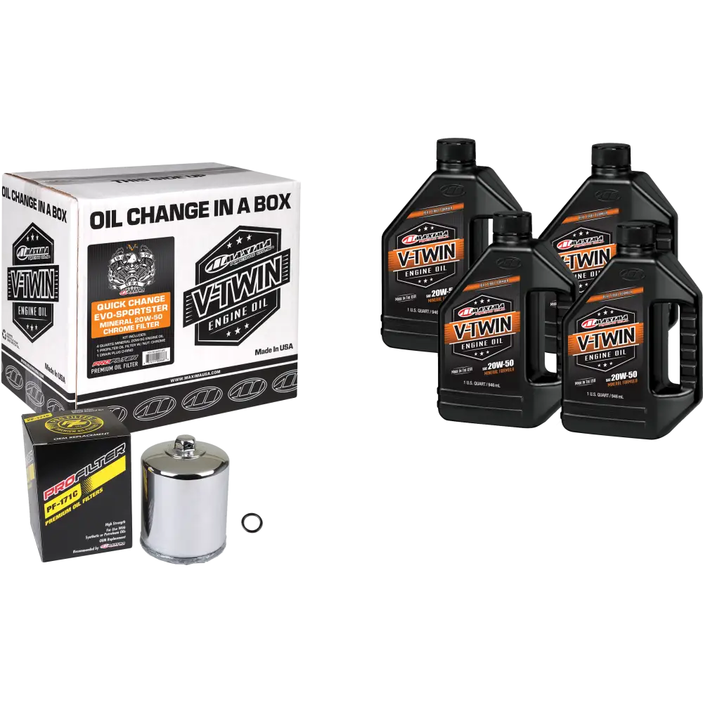 V Twin Quick Change Kit Evo Mineral Chrome Filer