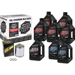 V Twin Syn Oil Change Kit M8 Chrome Filer
