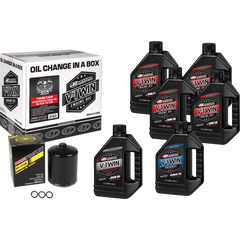 V Twin Syn Oil Change Kit Tc Black Filer