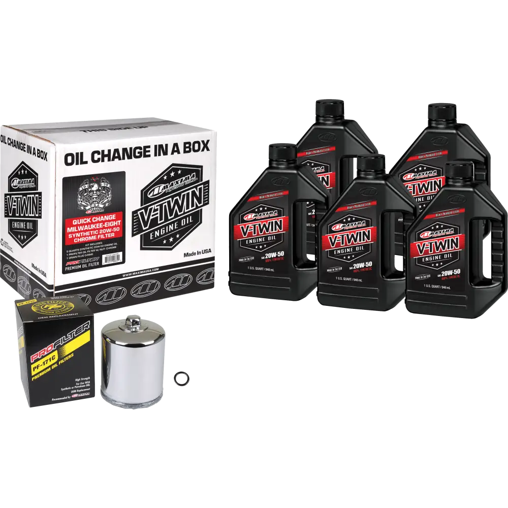 V Twin Syn Quick Change Kit M8 Chrome Filer