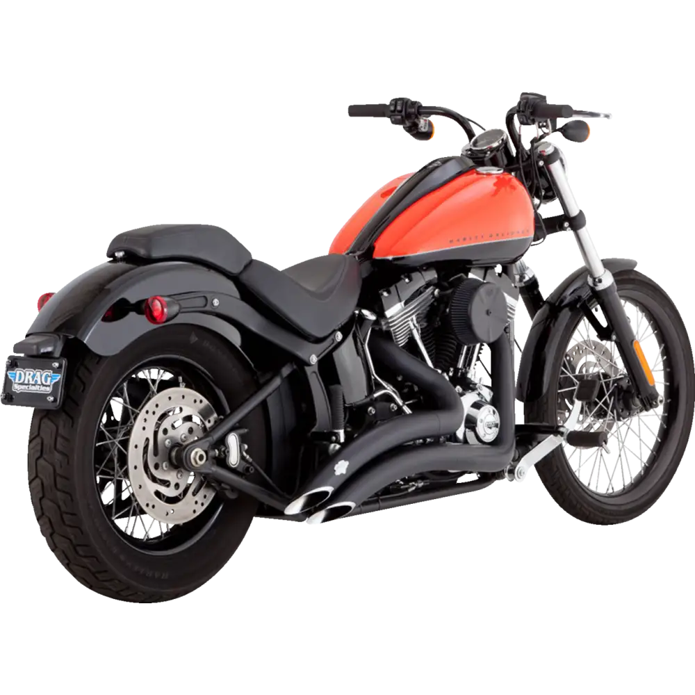 VANCE & HINES 2-into-2 Big Radius Exhaust System - Matte Black 46079